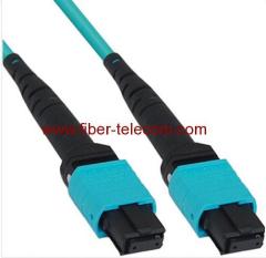 Cable Assembly Fiber Optic MPO Jumper 12-fibers