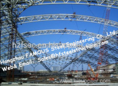 Welding Braking And Painting Steel Pipe Metal Truss Buildings And Sports Stadiums Steel Structure