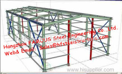 Prefabricated Industrial Steel Buildings Single Span Steel Structural Buildings For Warehouse