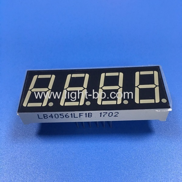 Super bright orange 4 digit 7 segment led display 0.56" common cathode for digital indicator