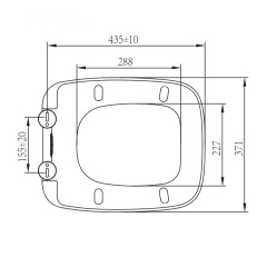 Sanitary Ware Duroplast Slow Close Special Toilet Seat