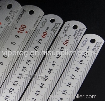 20/50/60cm Stainless Steel Ruler Rule Double Sided Measuring