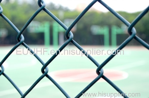 sports fields barrier pvc coated chain link fence