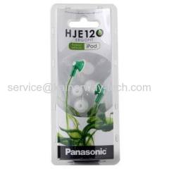 Panasonic ErgoFit In-Ear Canal Earbud Headphones RP-HJE120 Green Dynamic Crystal Clear Sound Ergonomic Comfort-Fit