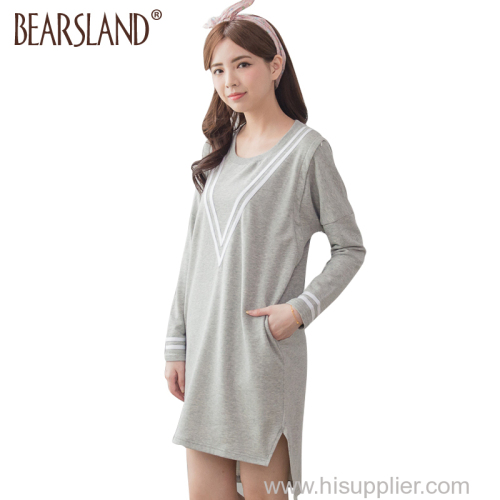 Maternity Clothes Long Nursing Dress Breastfeeding Hoodie Casual Sporty style