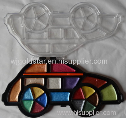Car Shape Pearl Watercolor Set
