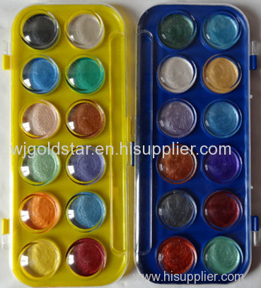 12 Colors Pearl Watercolor Set