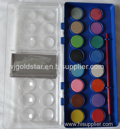 2.3cm Watercolor Paint Cakes 16 colors for Box Painting