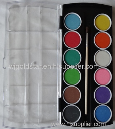 Diameter 3.0cm 12 colors Watercolor Paint Cake
