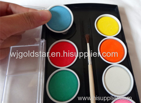 Diameter 3.0cm 12 colors Watercolor Paint Cake