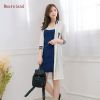 Maternity Nursing Dress cotton Breastfeeding Clothes Spring and Autumn Nursing Dress For Pregnant Women