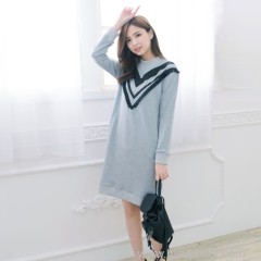 Maternity Nursing Dress Women's Winter Fashion Breastfeeding Nursing Dress