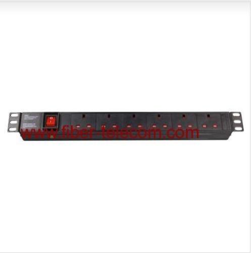 19" UK type PDU socket 6 ways with power cable