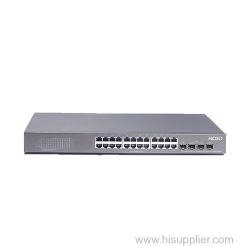 10G uplink Industrial PoE Switch 24 10/100/1000M PoE + 4 10G SFP PoE Switch