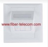 1 Port Faceplate for Fiber Optic Adaptor 86*86mm