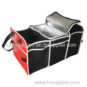 Hot Sale Folding Black Car Trunk Organizer With 3 Compartments