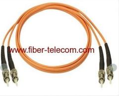 ST-ST Multi Mode Duplex Fiber Optic Patch Cord