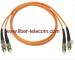 ST-ST Multi Mode Duplex Fiber Optic Patch Cord