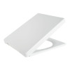 Xiamen Pure White Slow Close Square Toilet Seat