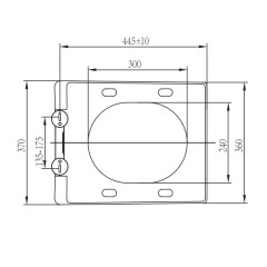 Xiamen Pure White Slow Close Square Toilet Seat