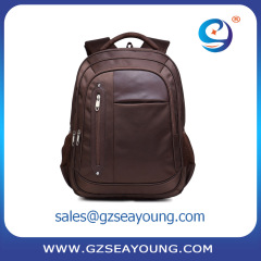 High quality men's strong laptop backpack with nylon custom logo