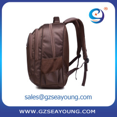 High quality men's strong laptop backpack with nylon custom logo