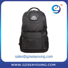 High quality men's strong laptop backpack with nylon custom logo