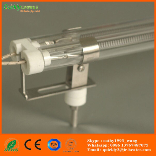 medium wave IR emitter for leather embossing machine