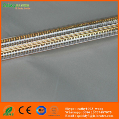 medium wave gold coating quartz heater lamps for embossing machine