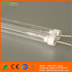 clear tube medium wave IR emitter for leather embossing machine