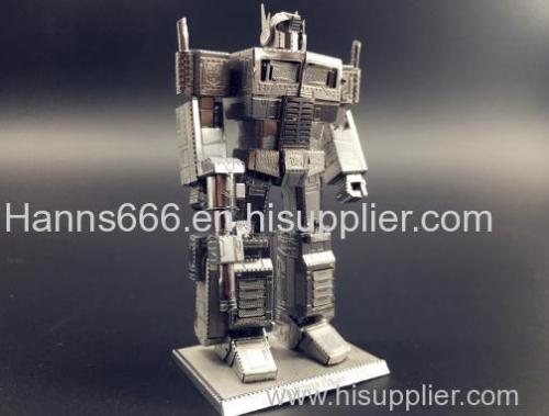 stainless steel Transformers optimus prime 3D jigsaw
