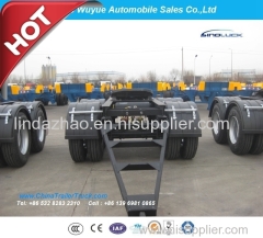 Tandem Axle Semi Trailer Dolly for Over Heavy Duty Lowboy or Faltbed Trailer Dolly