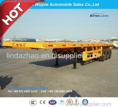 3 Axle 40FT Flatbed Truck Semi Trailer