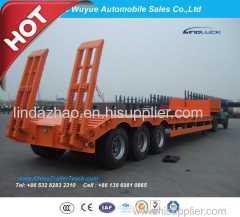 3 Axle 80 Ton Lowbed Semitrailer or Lowbed Semi Truck Trailer