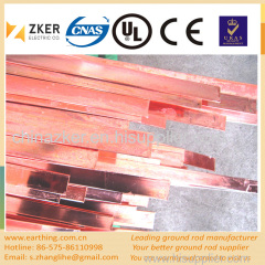 copper clad steel flat strap conductor