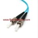 ST-ST OM3 Multi mode Simplex AQUA Fiber Optic Patch Cord