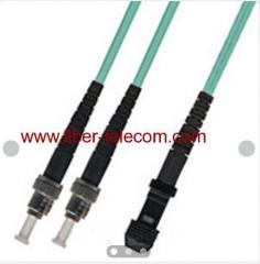 ST-MTRJ Multi Mode OM3 Duplex AQUA Fiber Optic Patch Cord