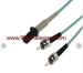 ST-MTRJ Multi Mode OM3 Duplex AQUA Fiber Optic Patch Cord