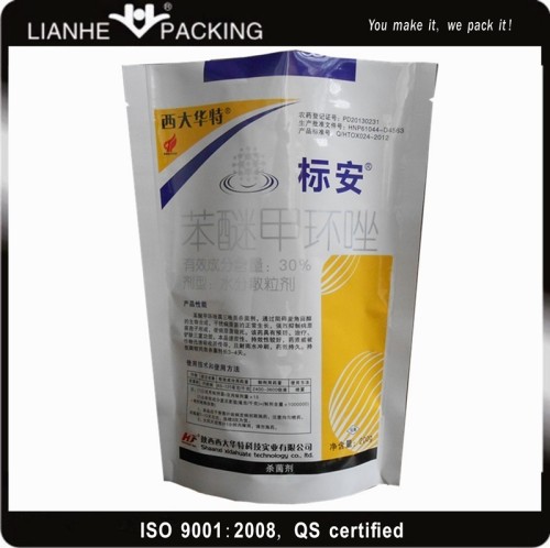 ladder-shaped stand up plastic bag for chemical