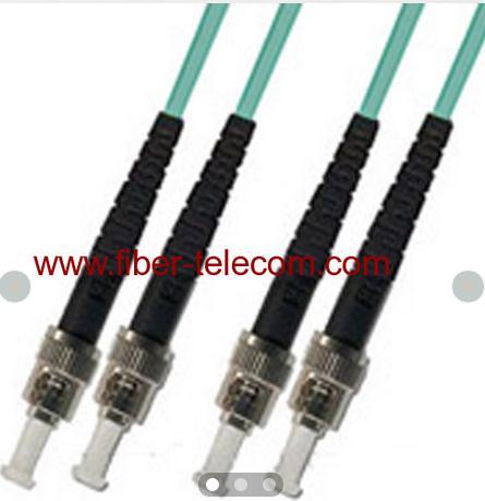 ST-ST Multi Mode OM3 Duplex Fiber Optic Patch Cord