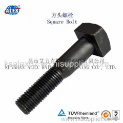 zinc square bolt/ zinc square flange bolt/zinc square head bolt/DIN 933 square bolt/DIN931 square bolt/ A325 bolt