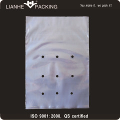 PE material plastic bag with holes for lettuce packaging