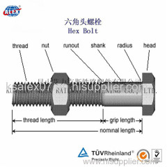 zinc hex bolt/machine bolt/ bolt nut/ bolt and nut/ anchor bolt/ steel bolt/ hdg bolt/ zinc bolt/ auto parts/ railway
