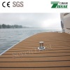 Teak color PVC soft decking for yacht and PVC outdoor boat decking