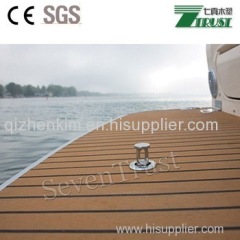 Teak color PVC soft decking for yacht and PVC outdoor boat decking