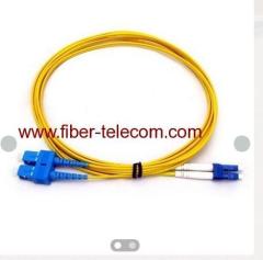 SC-LC Single Mode Duplex Fiber Optic Patch Cord