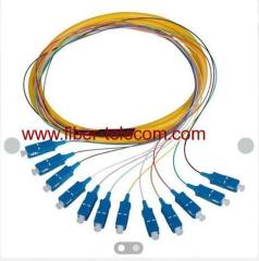 SC Single Mode Break-out Fiber Optic Pigtail