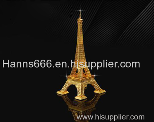 stainless steel Eiffel Tower 3D jigsaw
