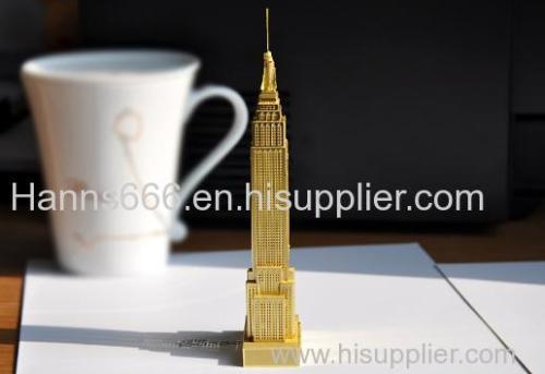 stainless steel Empire State Building 3D jigsaw