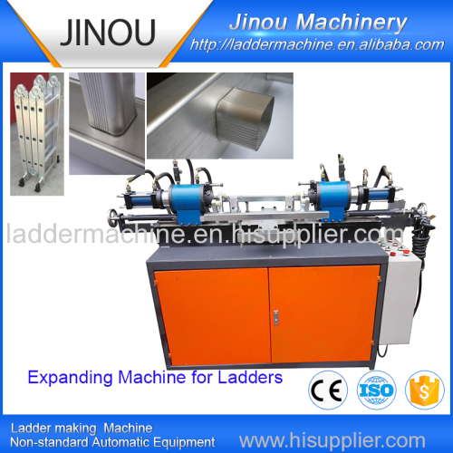 Tube expanding machine for ladders